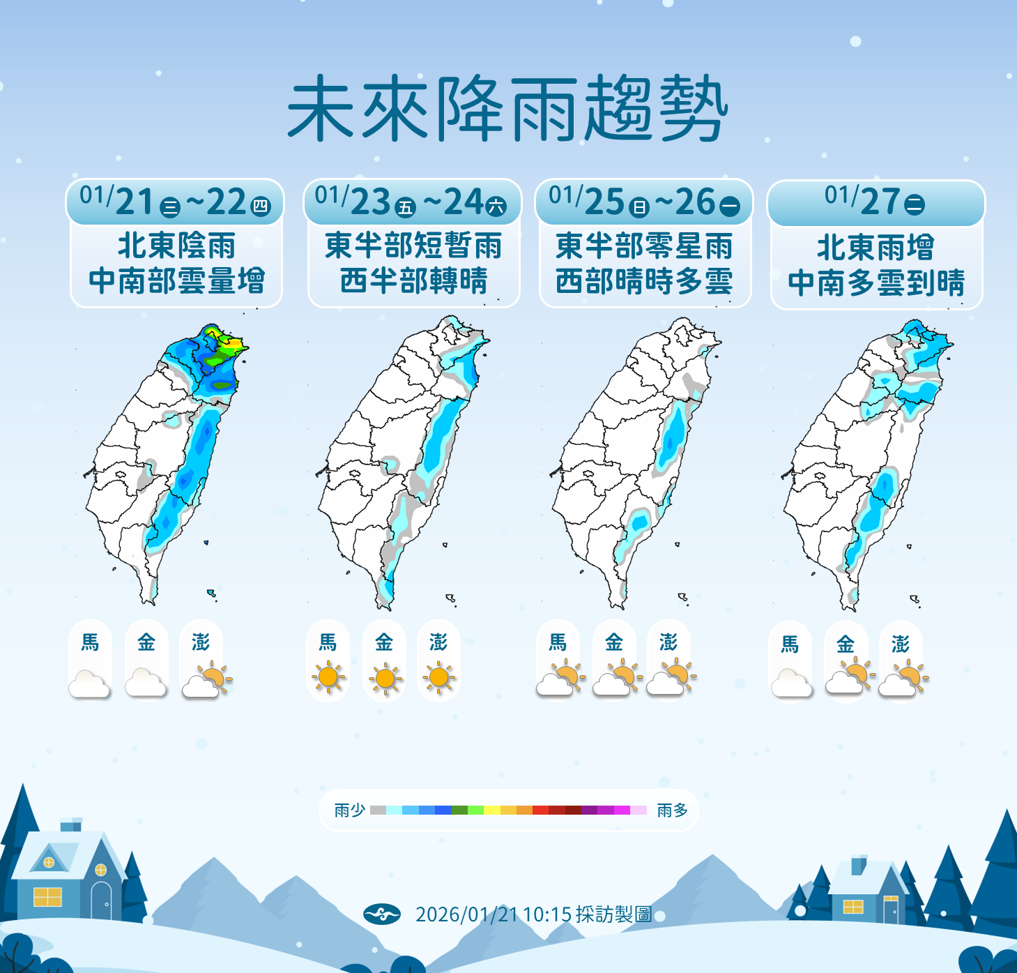 ▲▼未來一周天氣。（圖／氣象署提供）