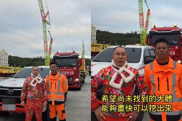 ▲吊車大王再度派機具前往花蓮支援。（圖／翻攝自IG／huboss888）