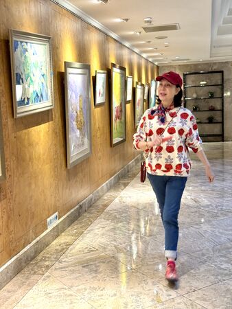 ▲白嘉莉遊英後趕回台灣。（圖／白嘉莉提供）