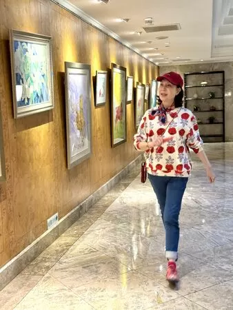 ▲白嘉莉遊英後趕回台灣。（圖／白嘉莉提供）