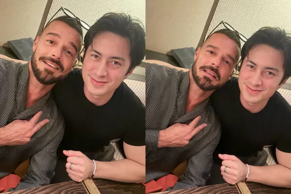 ▲瑞奇馬丁合照《烈愛對決》哈德遜威廉斯（Hudson Williams）。（圖／翻攝自瑞奇馬丁IG）