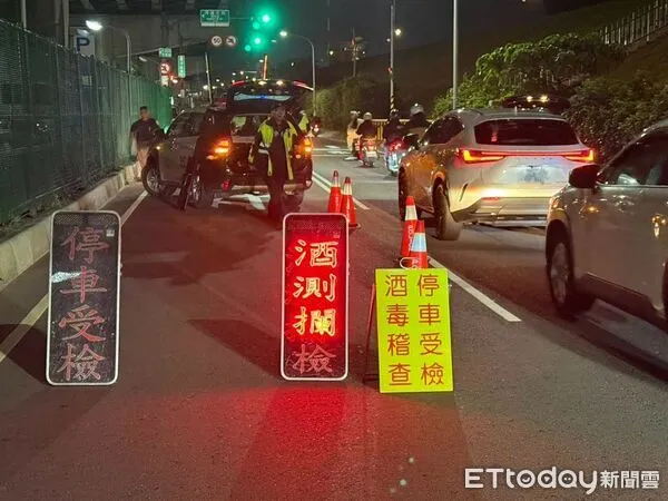 ▲▼新北警大執法取締酒駕及毒駕             。（圖／記者陳以昇翻攝）