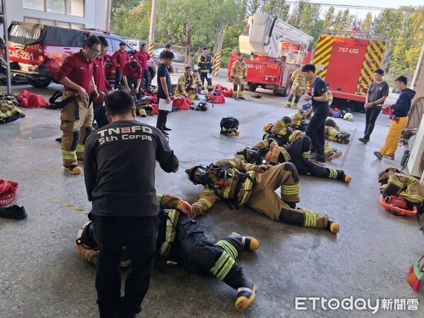 ▲台南市政府消防局分梯辦理新進人員職前訓練，共計170名消防生力軍正式報到，為第一線火災搶救與緊急救護注入新動能。（圖／記者林東良翻攝，下同）