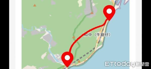 ▲▼蘇花改中仁隧道南下線施工路段及替代道路示意圖。（圖／公路局提供，下同）