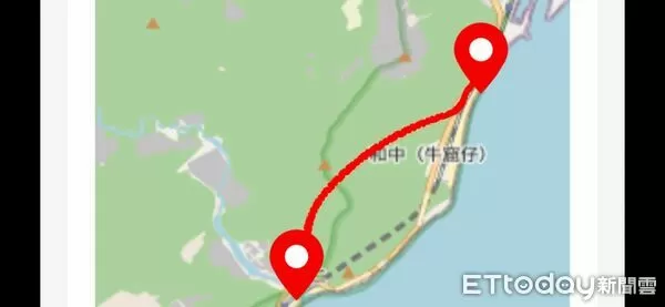 ▲▼蘇花改中仁隧道南下線施工路段及替代道路示意圖。（圖／公路局提供，下同）