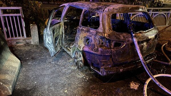 ▲彰化驚悚火燒車。（圖／記者唐詠絮翻攝）