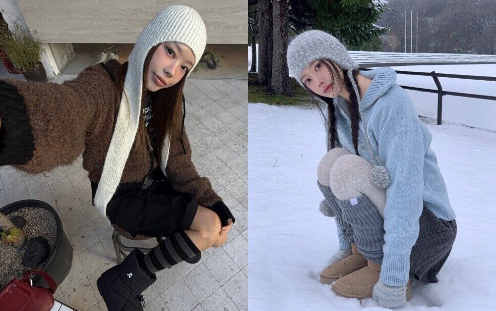 ▲護耳帽韓星   。（圖／翻攝自IG）