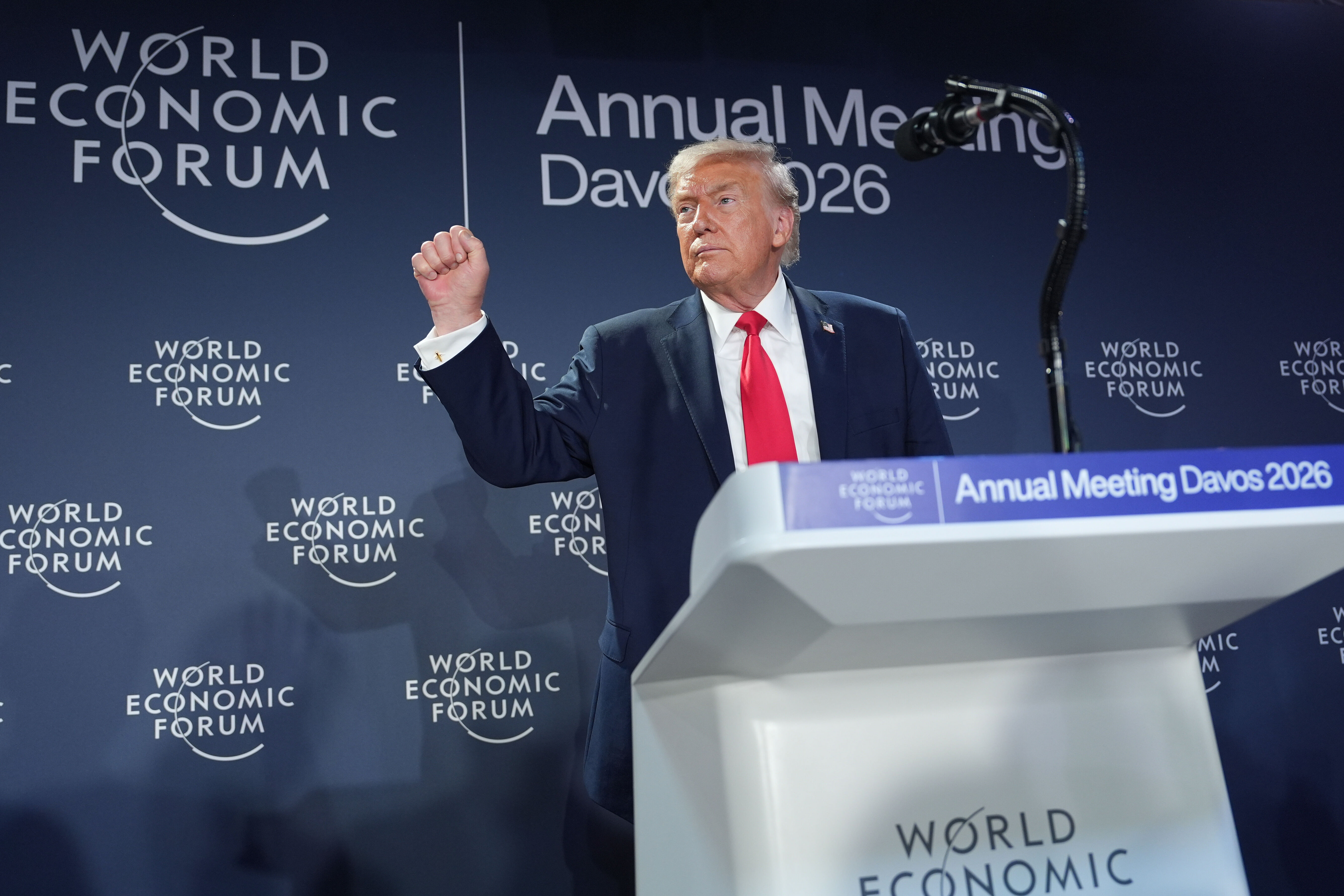 ▲美國總統川普出席達沃斯經濟論壇 。（圖／達志影像／美聯社）