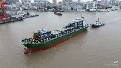 「魔改貨櫃輪」變身武庫艦　中達79號出海測試照曝光