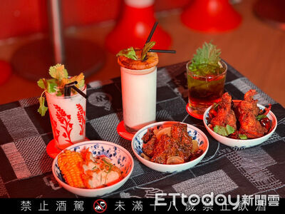 台式炸雞推時尚品牌聯名餐　麻辣鍋口味搭酸梅湯調酒