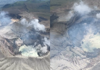 阿蘇火山口「超清晰畫面」震撼曝光　台人回憶搭乘：真的是用命在賭
