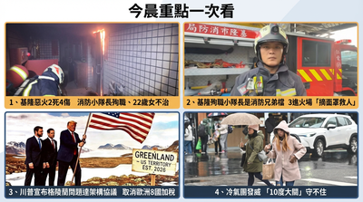 今晨重點一次看！基隆惡火消防隊長殉職　川普格陵蘭政策髮夾彎
