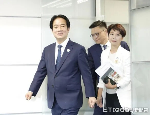 ▲▼民進黨21日召開記者會正式提名賴瑞隆、陳亭妃、蔡易餘代表民進黨參選高雄市長、台南市長及嘉義縣長。現任高雄市長陳其邁、台南市長黃偉哲、嘉義縣長翁章梁也出席向選民推薦這三位參選人，主席賴清德也親自為三人披上選舉綵帶。（圖／記者湯興漢攝）