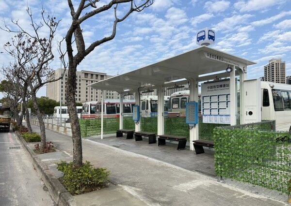 ▲桃園中路微型轉運站啟用