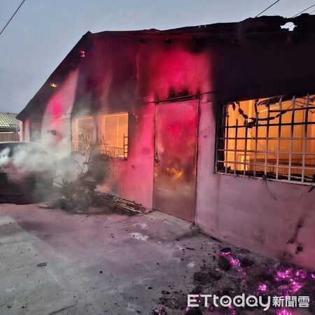 ▲▼台南豬舍火警。（圖／記者林東良翻攝）