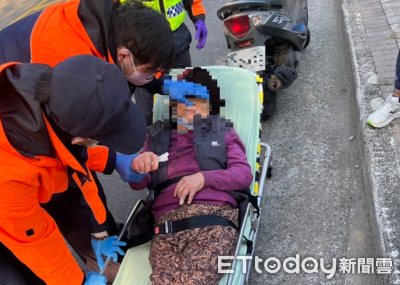 婦買菜突頭暈摔倒....眼腳擦剉傷　南投警即刻救援助送醫