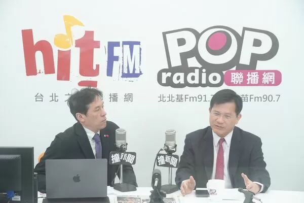 ▲▼外交部長林佳龍今（13日）上午接受《POP撞新聞》主持人黃暐瀚專訪。（圖／《POP撞新聞》提供）