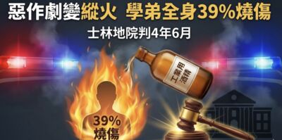 KTV門口惡搞狂灑酒精！學弟燒成「人形火把」...19歲學長慘了