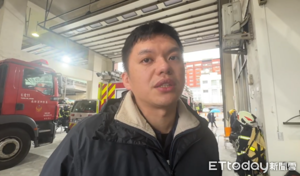 ▲▼             基隆市消防局火災調查科長余宗庭，跟殉職的詹能傑是同年同月同日生的好兄弟。（圖／記者郭世賢翻攝）