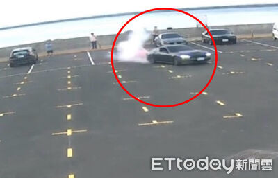 才剛鋪好！高雄29歲男闖大學停車場燒胎　2罪移送這下慘了