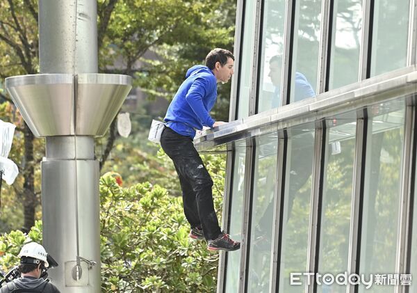 ▲▼ 美國自由攀岩名將霍諾德（Alex Honnold）將於台灣時間24日挑戰徒手攀登台北101 。（圖／記者李毓康攝）