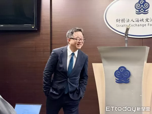 ▲▼海基會秘書長羅文嘉。（圖／記者蔡紹堅攝）