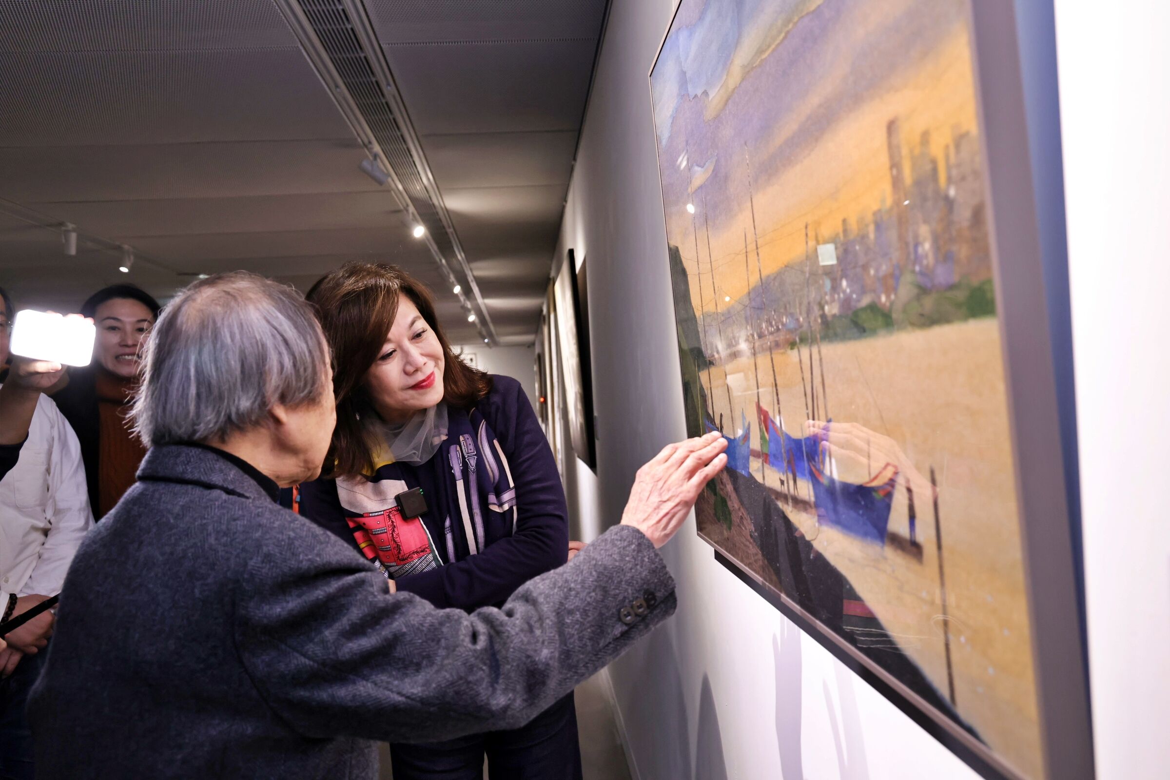 ▲基隆美展40週年登場 邱佩琳：打造藝術新殿堂。（圖／記者郭世賢翻攝）