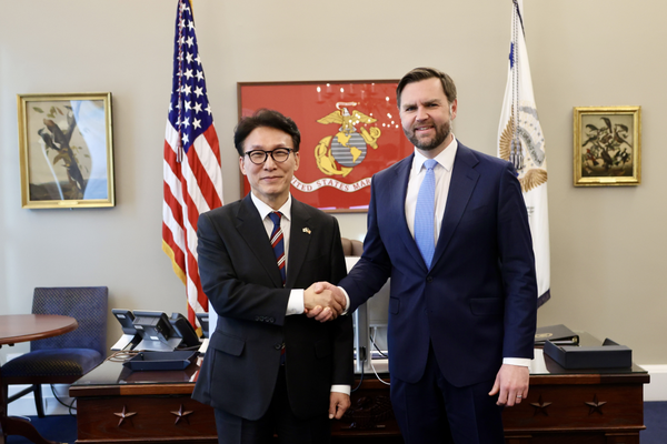 ▲▼南韓國務總理金民錫訪美，在華府會晤美國副總統范斯。（圖／大韓民國國務總理室）