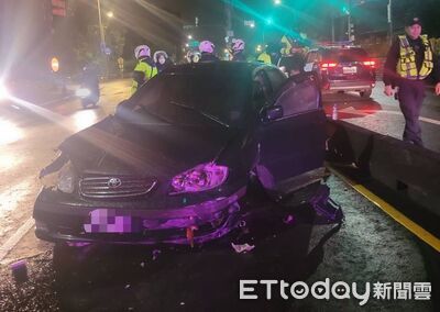 40歲男吸毒開車衝撞警車！左後輪挨槍自撞翻車　4違規恐挨罰226萬