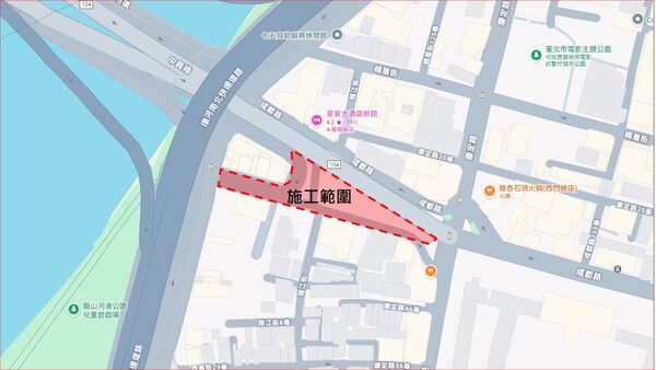 ▲中興橋台北端引道動線改善。（圖／翻攝自台北市工務局）