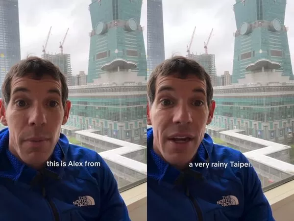 ▲▼霍諾德首發聲：很遺憾在下雨！徒手攀登台北101延期。（圖／翻攝自IG）
