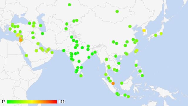 ▲▼台北生活成本「超越東京」！　亞洲最貴城市在這裡。（圖／翻攝numbeo.com）