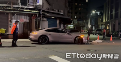 台南新營保時捷深夜失控連撞多車釀1傷 女駕駛將被追究肇責