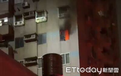 台南17層大樓凌晨竄火煙！7樓民宅起火　72歲婦嗆傷送醫