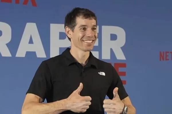 ▲艾力克斯霍諾德（Alex Honnold）會後記者會。（圖／ETtoday）