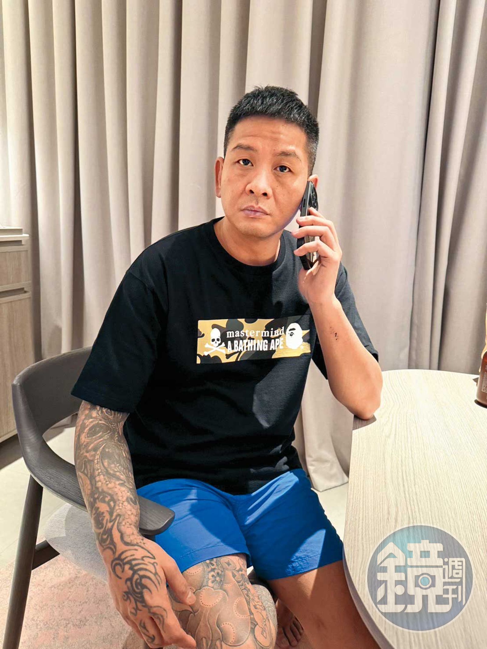 綽號「大師兄」的李慶元首度接受媒體專訪，控訴館長霸凌害死人。（劉文淵攝）