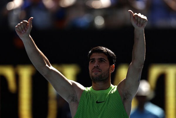 ▲西班牙頭號種子「小蠻牛」艾卡拉茲（Carlos Alcaraz）。（圖／路透）