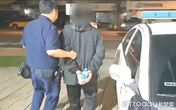 ▲顏男紅燈右轉遭警方攔查，經查發現隨身攜帶海洛因又涉嫌毒駕。（圖／記者陸運陞翻攝）