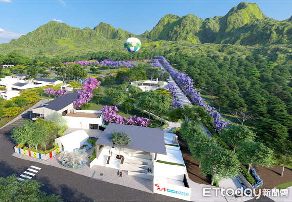 ▲九九峰氦氣球園區模擬圖。（圖／南投縣政府提供，下同）