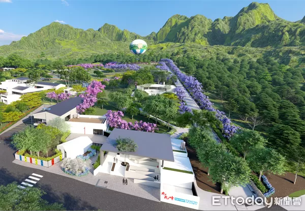▲九九峰氦氣球園區模擬圖。（圖／南投縣政府提供，下同）