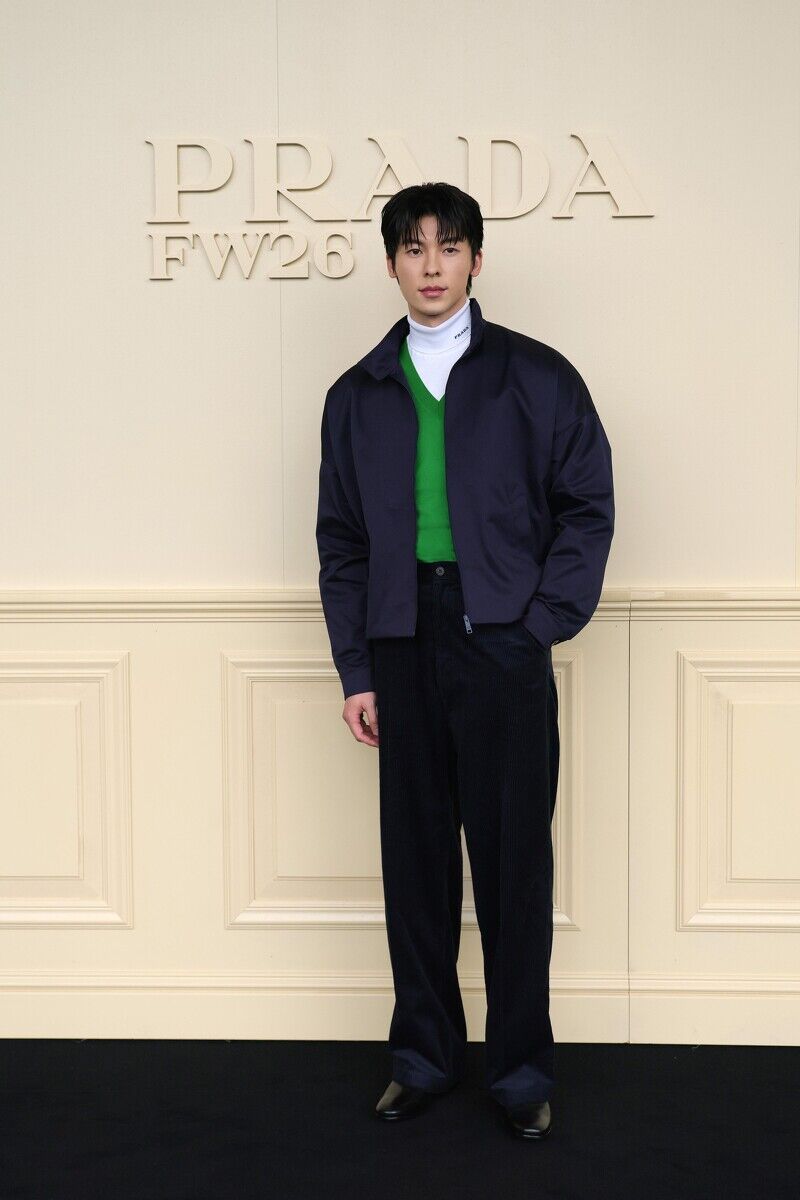 2026秋冬米蘭男裝週名人一覽：陳偉霆登伸展台走秀、許光漢和Karina同場亮相