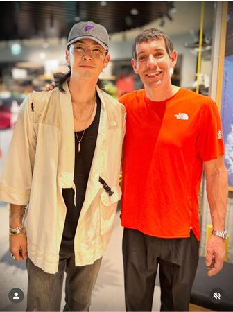 ▲▼吳建豪追星霍諾德。（圖／翻攝自IG）