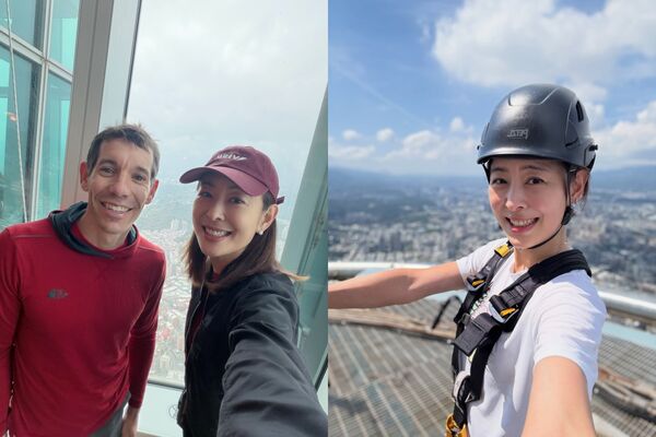 ▲▼霍諾德登頂台北101掀模仿效應　賈永婕發聲。（圖／翻攝自Instagram／janet_chia_）