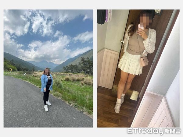 ▲左圖術前：吳小姐體重破百公斤；右圖術後：減掉一個自己的體重，體態輕盈。（圖／記者游瓊華翻攝）