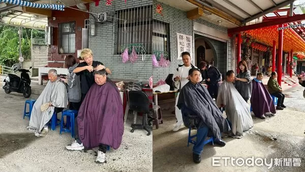 ▲基隆六堵代天府冬令救濟送暖。（圖／記者郭世賢翻攝）