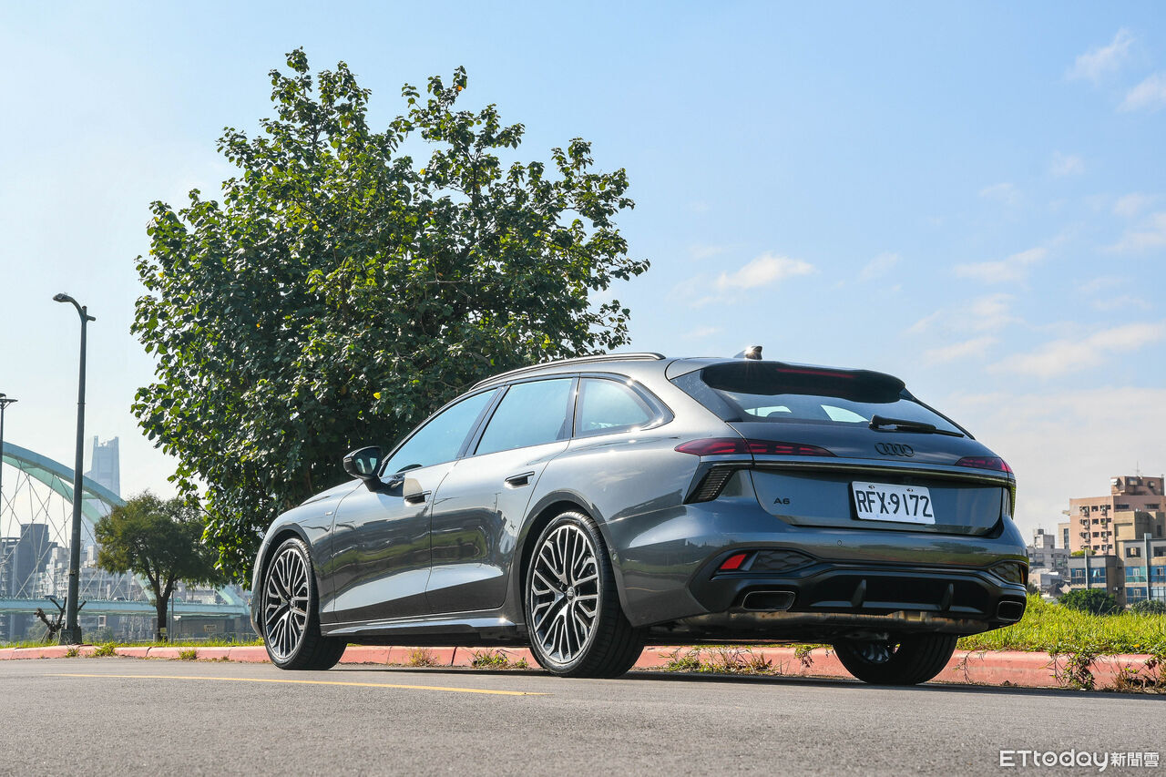 ▲新一代Audi A6優雅身段，是都市中搶眼的西裝美男子。（圖／記者徐煜展攝）