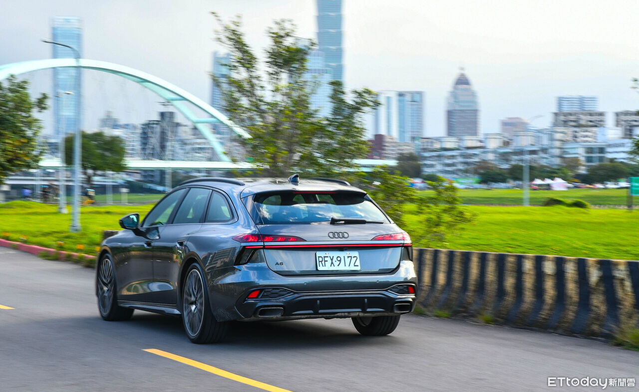 ▲新一代Audi A6優雅身段，是都市中搶眼的西裝美男子。（圖／記者徐煜展攝）