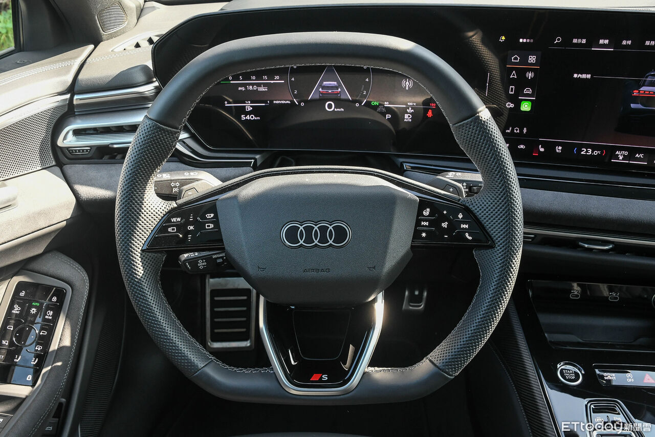 ▲新一代Audi A6優雅身段，是都市中搶眼的西裝美男子。（圖／記者徐煜展攝）