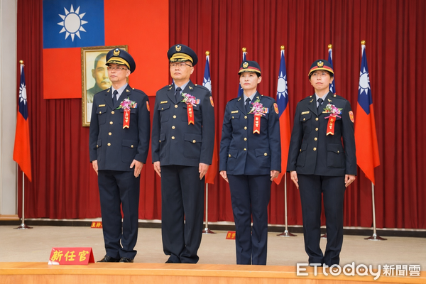 ▲南投縣政府警察局南投、草屯、埔里、集集分局卸、新任分局長聯合交接典禮案。（圖／記者高堂堯翻攝）