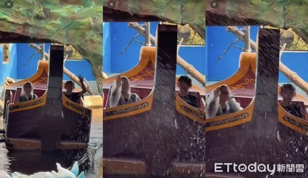 ▲遊樂設施故障，男童機警比「540」求救手勢。（圖／翻攝自Threads/kungchungfan授權）